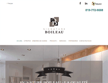 Tablet Screenshot of boiseriesboileau.com